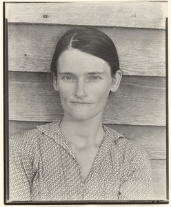 Allie Mae Burroughs, Frau eines Baumwollpächters, Hale County, Alabama