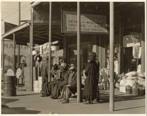Bürgersteigszene, Selma, Alabama von Walker Evans
