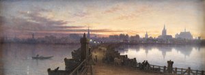Köln von der Schiffsbrücke aus, 1890