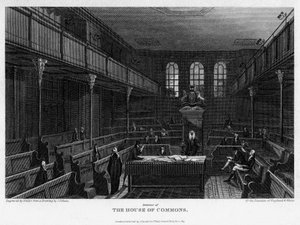 Kammer des House of Commons, Westminster, London, 1815 von Wallis