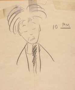 22 Uhr (Porträt von La Salle Spier) von Walt Kuhn