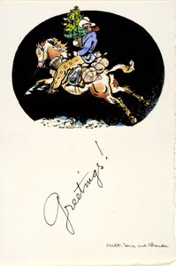 Weihnachtsgrüße 1937 von Walt Kuhn