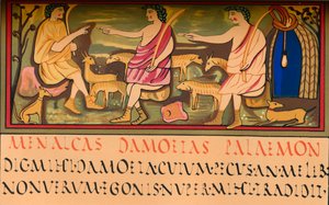 Menalcas, Damoetas und Palaemon, 5. Jahrhundert von Walter