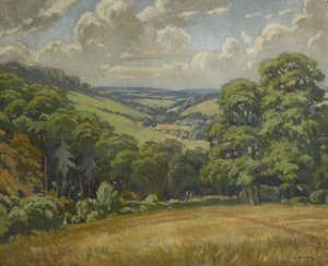 Szene in Devon, in der Nähe von Widdecombe Moor, ca. 1949 von Walter Ashworth