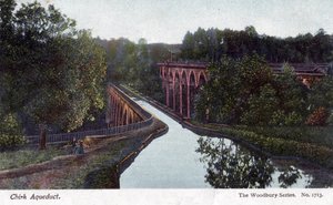 Chirk-Aquädukt, Chirk, Wrexham, Wales, 1905 von Walter Bentley Woodbury