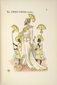 Ein Sultan, einer der Hochzeitsgäste von Walter Crane