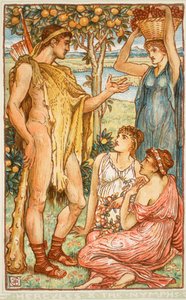 Herkules und die Nymphen, Illustration aus 