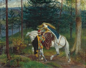 Illustration für La Belle Dame sans Merci von John Keats, 1865 von Walter Crane