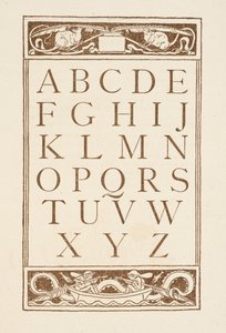 Buchstaben des Alphabets. Der goldene Primer. von Walter Crane