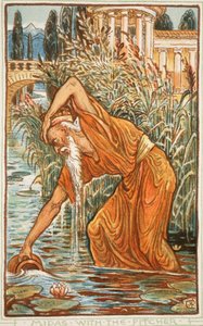 Midas mit dem Krug, Illustration aus 