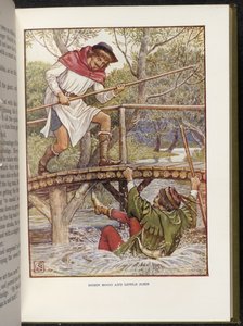 Robin Hood und Little John von Walter Crane