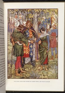 Robin Hood und Maid Marian von Walter Crane