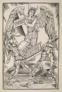 Sozialismus, Liberalismus und Toryismus, aus Cartoons for the Cause von Walter Crane
