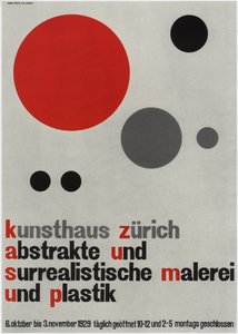 Ausstellung für abstrakte und surrealistische Malerei, 1929 von Walter Cyliax