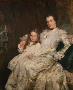 Porträt von Mrs. Chadwyck-Healy und ihrer Tochter