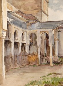 Hof mit Hufeisenbögen von Walter Frederick Roofe Tyndale