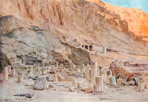 Ruinen des Tempels von Mentuhotep in Theben von Walter Frederick Roofe Tyndale