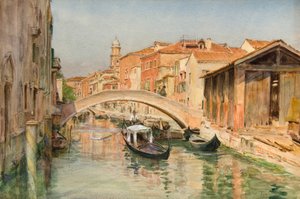Die alte Bootswerft am Rio del Ognissanti, Venedig