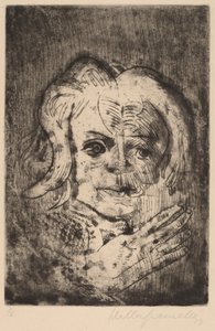 Mädchen mit Hand von Walter Gramatte