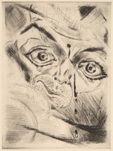 Peter mit einer Schusswunde in der Stirn, 1918 von Walter Gramatte