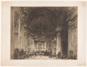 Ansicht des Innenraums der Santissimo Nome di Gesù in Rom