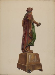 Zigarrenladen-Figur, ca. 1937 von Walter Hochstrasser