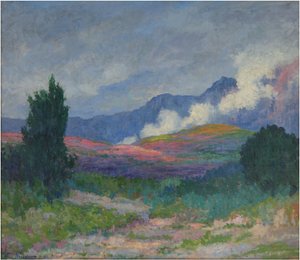Wolken in einer Bergkette, ca. 1915