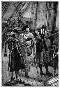 Illustration von Walter Paget (1863-1935) für den Roman „Die Schatzinsel“ von Robert Louis Stevenson (1850-1894) 1900