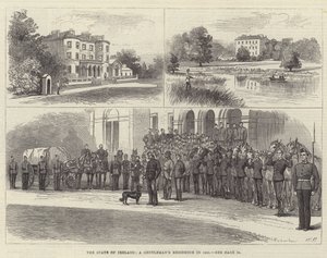 Der Zustand Irlands, eine Herrenresidenz im Jahr 1881 von Walter Paget