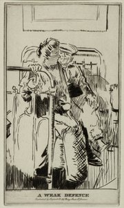 Eine schwache Verteidigung, um 1911 von Walter Richard Sickert