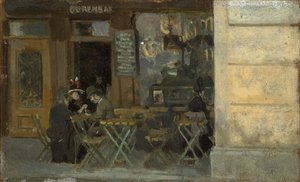 Café in Dieppe, ca. 1884-5
