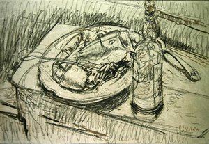Stillleben mit Hummer von Walter Richard Sickert