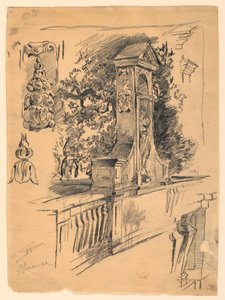 Studien von einer Brücke in Florenz, Italien von Walter Shirlaw