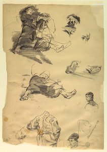 Studien von Figuren für eine historische Darstellung von Walter Shirlaw