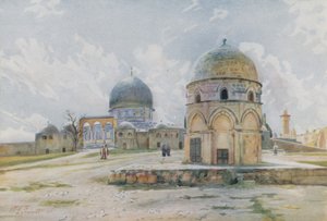 Morgen in Jerusalem: Die Omar-Moschee auf der Schattenseite