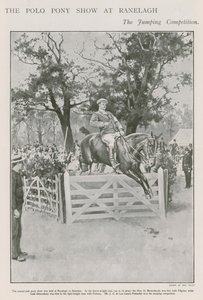 Die Polopony-Show in Ranelagh, der Springwettbewerb von Walter Stanley Paget