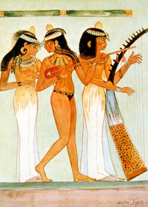 Altägyptische Musiker und eine Tänzerin, 1910