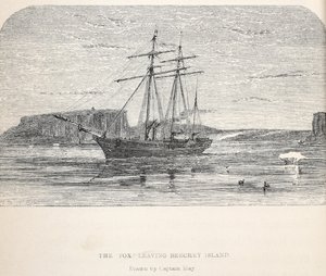 Der Fuchs verlässt Beachey Island, 1859