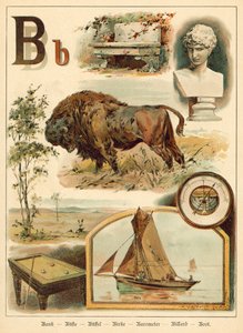 Buchstabe B (Chromolitho) von Walter Zweigle