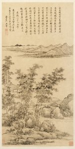 Hoher Bambus und ferne Berge, nach Wang Meng von Wang Hui