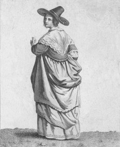 Die Frau eines Kaufmanns - Kleidung angesehener Bürger im Jahr 1640, 1807
