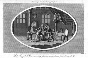 Lady Elizabeth Gray bittet um Hilfe und Schutz von Edward IV, 1793