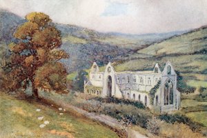 Tintern Abbey von Südosten von Warwick (after) Goble