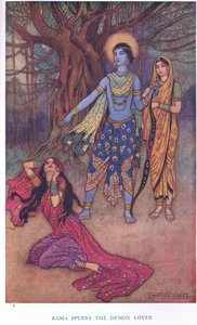 Rama verschmäht den Dämonenliebhaber von Warwick Goble
