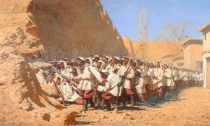 An den Festungsmauern. Episode aus der Verteidigung der F von Wassili W. Werestschagin