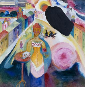 Dame in Moskau von Wassily Kandinsky