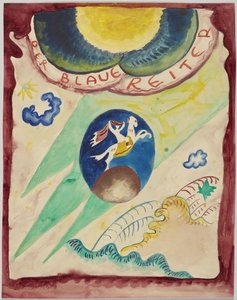 Entwurf für den Umschlag des Almanachs "Der Blaue Reiter" von Wassily Kandinsky