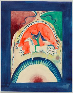 Entwurf für den Umschlag des Almanachs "Der Blaue Reiter" von Wassily Kandinsky