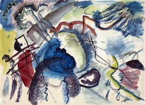 Entwurf zum Bild mit weißem Rand von Wassily Kandinsky