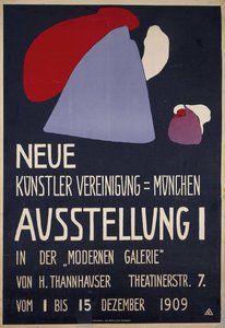 Plakat für die 1. Ausstellung der Neuen Künstlervereinigung München